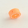 Handmade Polymer Clay Orange Beads X-CLAY-Q170-07-2