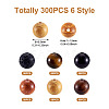 300Pcs 6 Style Beads Jewelry Making Finding Kit DIY-KS0001-32-4