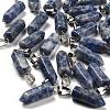 Natural Blue Spot Jasper Pendants G-Z067-07P-12-1