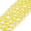 Electroplate Glass Beads Strands X-EGLA-A044-T8mm-B29-1
