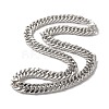 Iron Cuban Link Chain Necklaces for Women Men NJEW-A028-01C-P-1