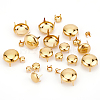 200Pcs 5 Style Brass Four-Claw Rivets KK-GF0001-07G-4