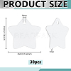 30Pcs Blank Double-sided Heat Transfer Aluminium Pendants DIY-BC0014-63B-2