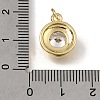 Brass Glass Pendants KK-C262-26G-3