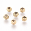 Ion Plating(IP) 304 Stainless Steel Textured Spacer Beads LS-X-STAS-P108-04G-A-1