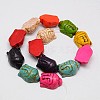 Synthetic Turquoise Beads Strands TURQ-G119-20x29mm-M-3