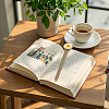 DIY Oval & Flat Round with Flower Bookmark Making Kits DIY-SC0032-08-7