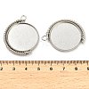 Zinc Alloy Pendant Cabochon Settings X-FIND-NH0001-13B-P-3