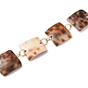 Handmade Square Natural Shell Link Chains AJEW-JB00824-2