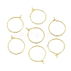 Brass Wine Glass Charm Rings X-EC067-1G-1