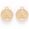 Golden Plated Alloy Enamel Charms X-ENAM-S118-06A-1