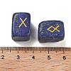 Rectangle Natural Lapis Lazuli Rune Stones G-Z059-01E-3