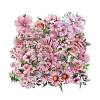 50Pcs Flower PVC Waterproof Stickers STIC-D300-06-1