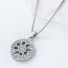 Vintage 304 Stainless Steel Pirate Rune Viking Compass Pendant Necklaces for Men Women LS-AZ8972-3