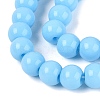 Opaque Solid Color Glass Beads Strands LS-GLAA-T032-P6mm-22-4