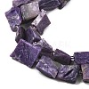 Natural Charoite Beads Strands G-D101-B17-4