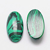 Dyed Oval Malachite Cabochons G-K020-40x30mm-10-2