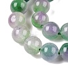 Dyed Natural White Jade Beads Strands G-T138-8mm-210-5-3