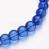 Glass Round Bead Strands GLAA-I028-4mm-07-1