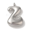 Non-Tarnish 304 Stainless Steel Pendants STAS-M017-08P-26-1