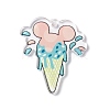 Transparent Printed Acrylic Pendants TACR-G042-01A-1