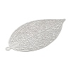 Non-Tarnish 304 Stainless Steel Filigree Pendants STAS-K257-01P-3