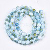 Round Millefiori Glass Beads Strands LK-P001-36-2