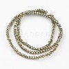 Electroplate Glass Beads Strands EGLA-P018-2mm-FR-B08-2