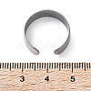Non-Tarnish 304 Stainless Steel Cuff Rings STAS-T045-22A-P-2