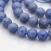Natural Blue Aventurine Round Beads Strands G-N0120-08-8mm-1