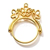 Alloy Open Back Bezel Pendants PALLOY-I223-02G-1