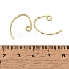 Rack Plating Brass Hoop Earrings Findings EJEW-R162-52G-3