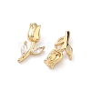 Brass Micro Pave Cubic Zirconia Pendants KK-L260-08G-2