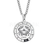 Non-Tarnish Unisex 201 Stainless Steel Constellation Pendant Necklaces NJEW-T011-LA721-4-1