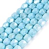 Anti-Tarnish Electroplate Glass Beads Strands GLAA-N057-6mm-09-1