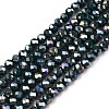 Electroplate Glass Beads Strands EGLA-A044-P3mm-B12-1