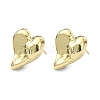 Rack Plating Brass Heart Stud Earrings for Valentine's Day EJEW-Q780-12G-1