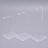 Transparent Acrylic Earring Display Stands EDIS-WH0007-01-2