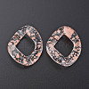 Transparent Acrylic Linking Rings OACR-N009-015A-B11-3