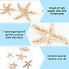 8 Style Starfish Alligator Hair Clips & Stud Earrings & Headband Set AJEW-PH0011-44-4