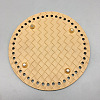 Flat Round Imitation Leather Crochet Bag Bottom PURS-PW0002-010C-1
