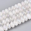 Electroplate Natural Quartz Crystal Beads Strands G-T144-37-4