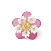 Glass Seed Beaded Flower Pendants PALLOY-MZ01128-04-1