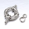 Brass Spring Ring Clasps KK-L082D-01P-2