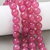 Dyed Natural Malaysia Jade Beads Strands G-G021-01D-03-5