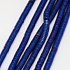 Electroplate Non-magnetic Synthetic Hematite Beads Strands G-J164A-4mm-05-1