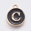Double-sided Alloy Enamel Charms ENAM-WH0046-A01-2