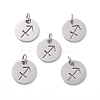 Non-Tarnish 304 Stainless Steel Charms STAS-Q201-T445-9S-2