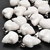 Natural White Jade Pendants G-Z067-02P-11-5