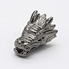Dragon Head Alloy Beads PALLOY-O059-04-1